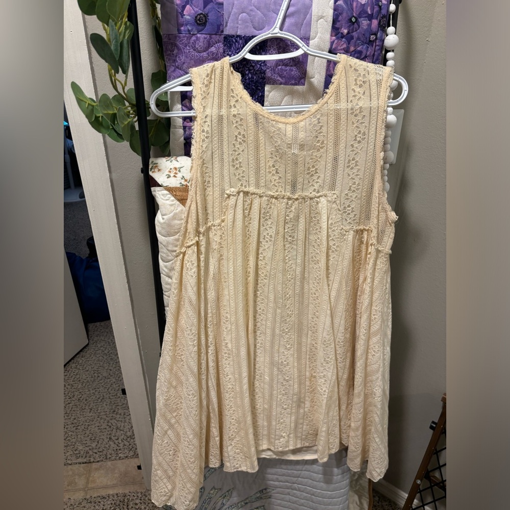 Free People Lace Babydoll Dress